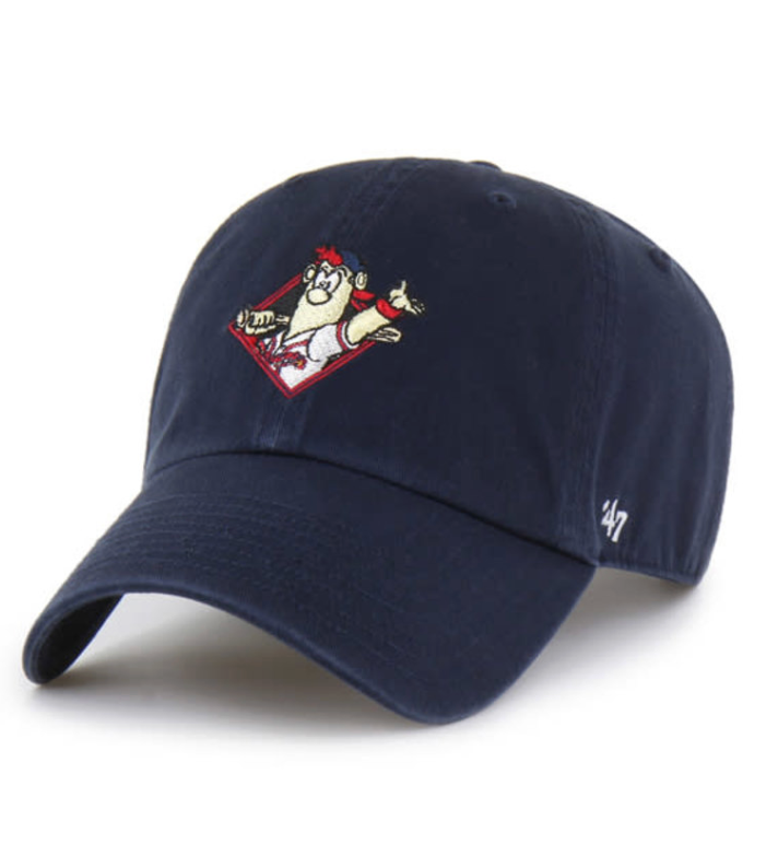 ATLANTA BRAVES MASCOT NAVY 47 CLEAN UP