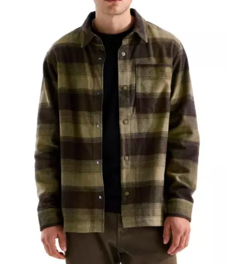 Men's Forest Flannel Long-Sleeve Long Sleeve Shacket
