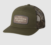 Uvalde County 7 Panel Trucker - Retro Camo
