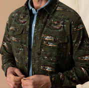 Fisherman Print Slater Moleskin Overshirt