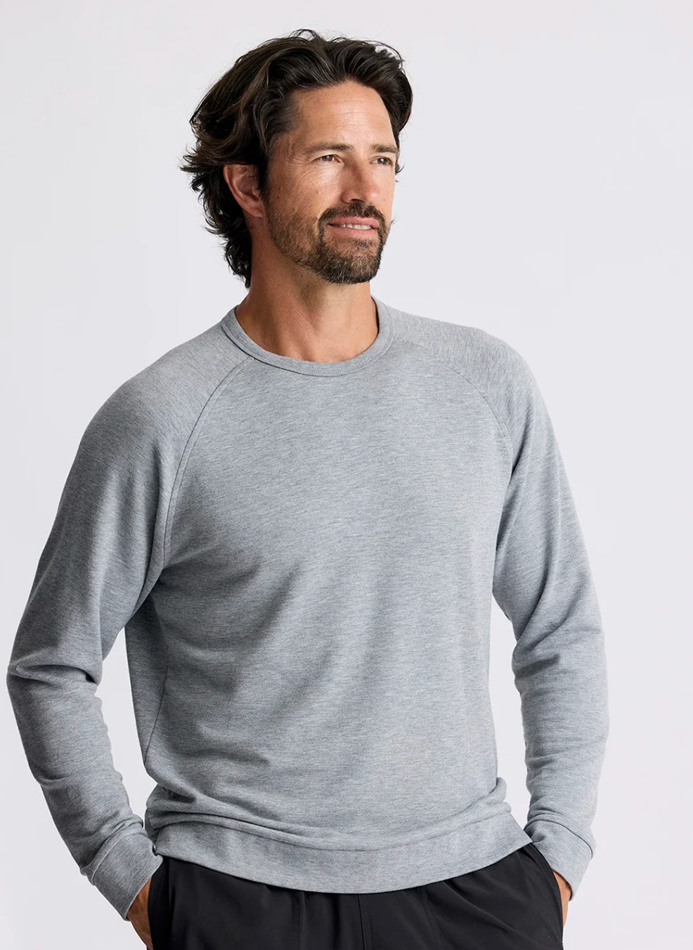 Men's Bamboo Lightweight Fleece Crew