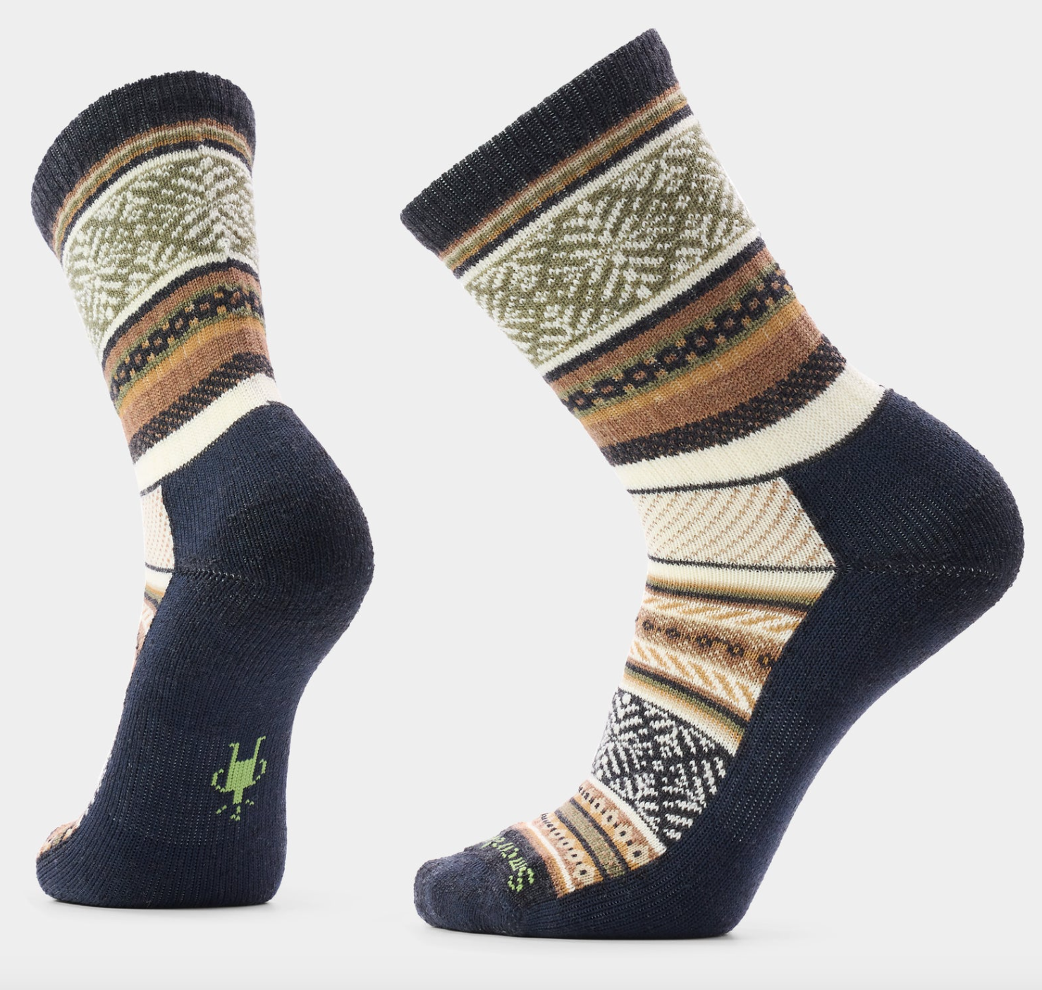 Everyday Fair Isle Sweater Light Cushion Crew Socks