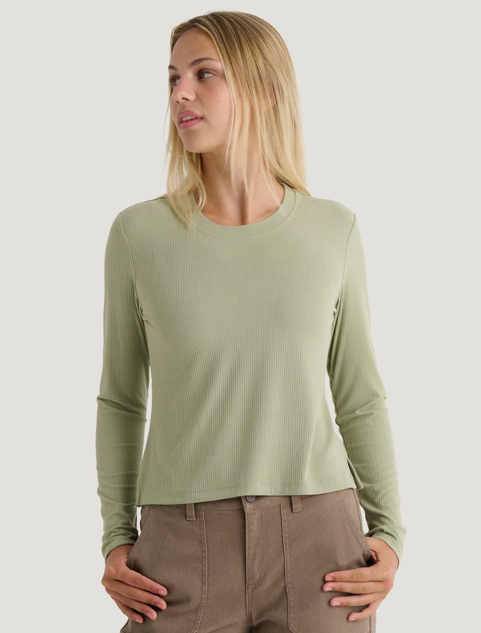 Women's Ribbed Bamboo Long Sleeve