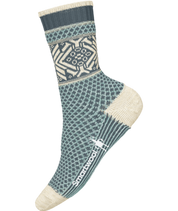 Women's Everyday Popcorn Snowflake Pattern Full Cushion Crew Socks