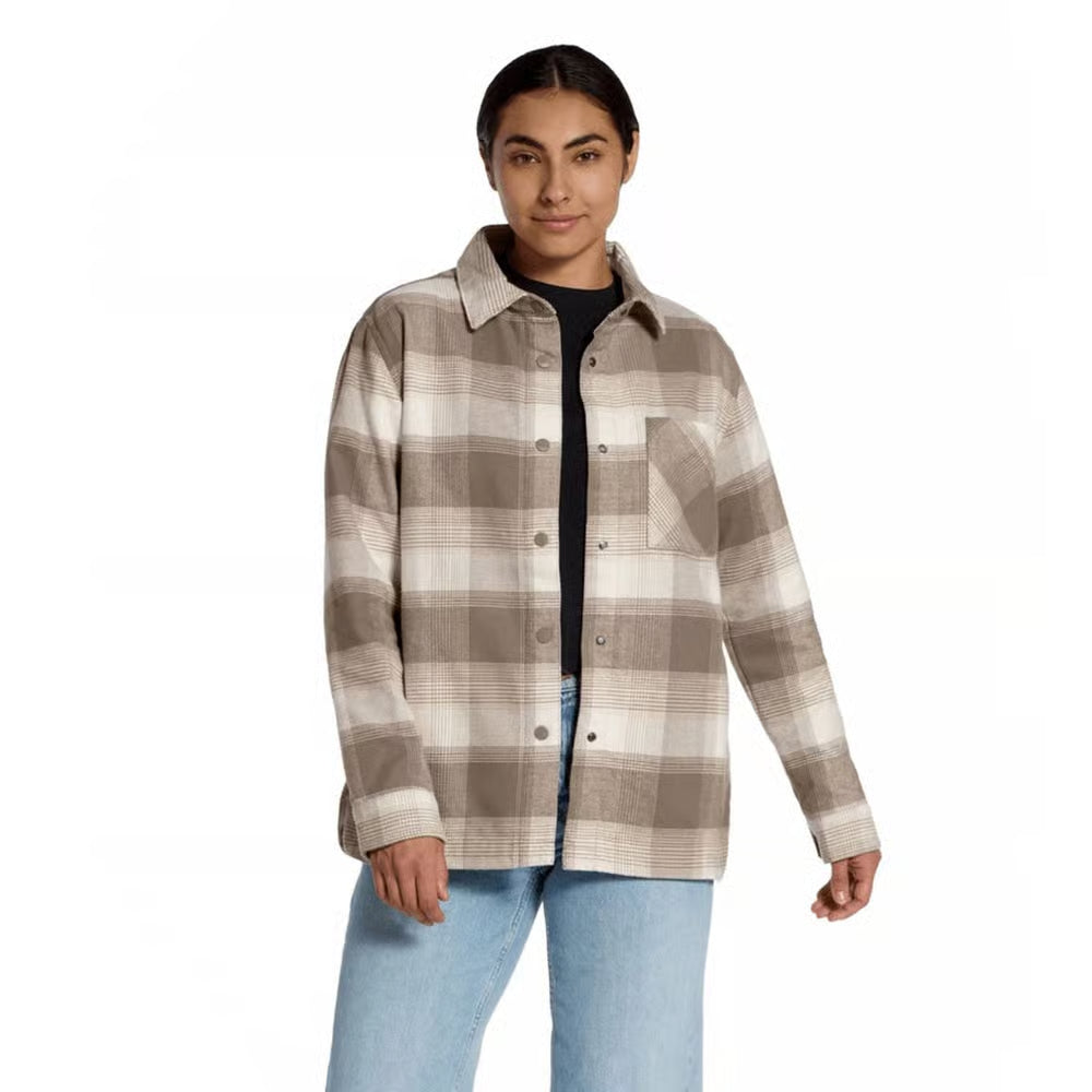 Women’s Forest Flannel Long-Sleeve Shacket