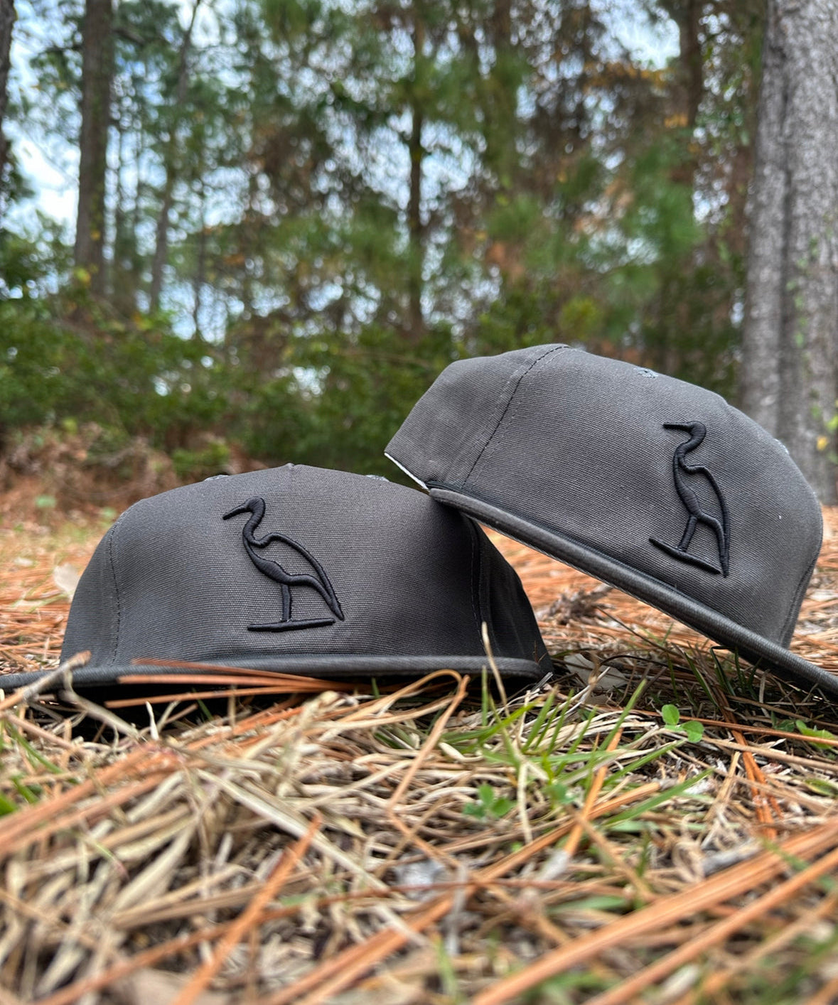 Heron Embroidered Hat