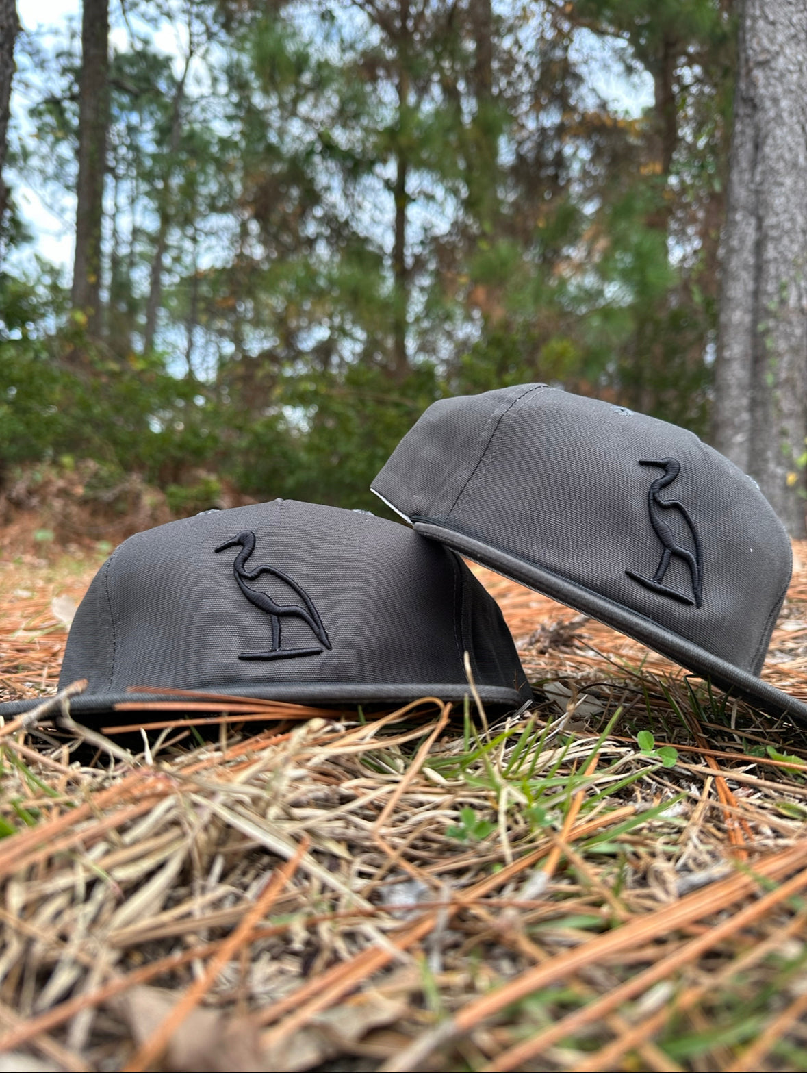 Heron Embroidered Hat