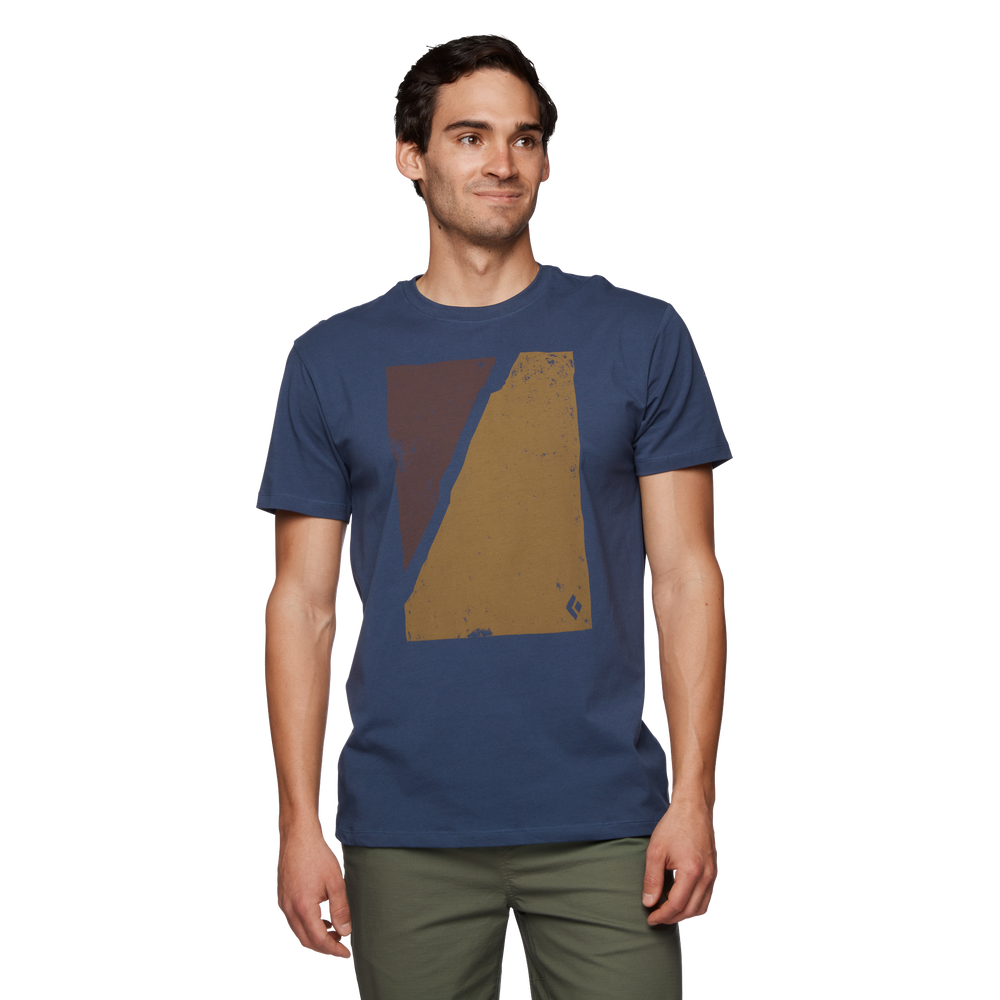 M Block Print Mountain SS Tee