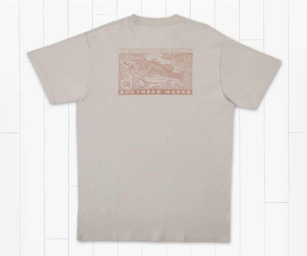 M SS Etched Bass Tee