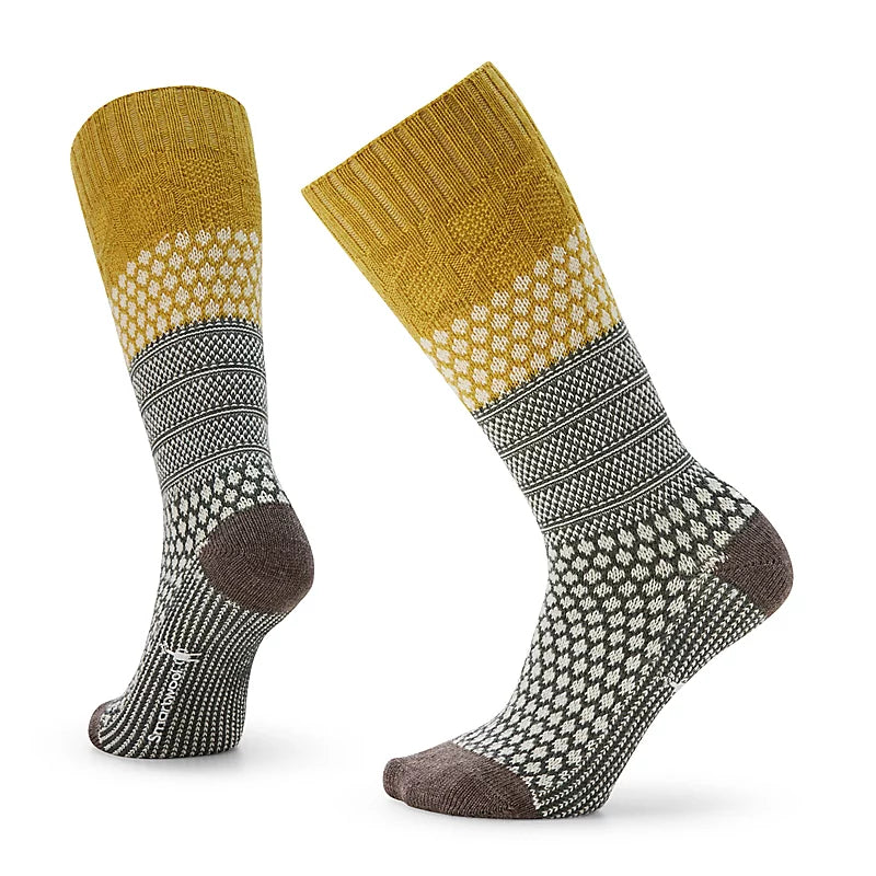 Women's Everyday Popcorn Cable Full Cushion Crew Socks