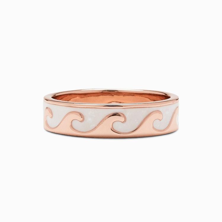 REVERSIBLE ENAMEL WAVE RING
