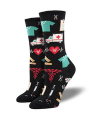 W SS Novelty Crew Sock