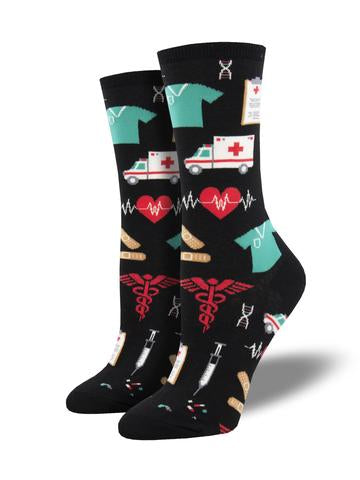 W SS Novelty Crew Sock
